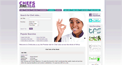 Desktop Screenshot of chefsjobs.co.za